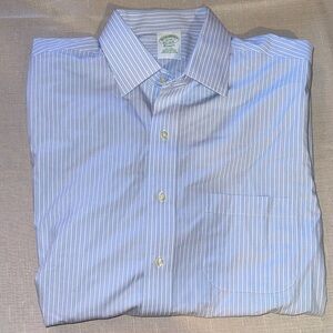 Brooks Brothers Blue and White Striped Dress Shirt